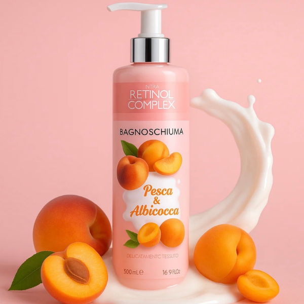 Gel douche Pêche & Abricot et Retinol