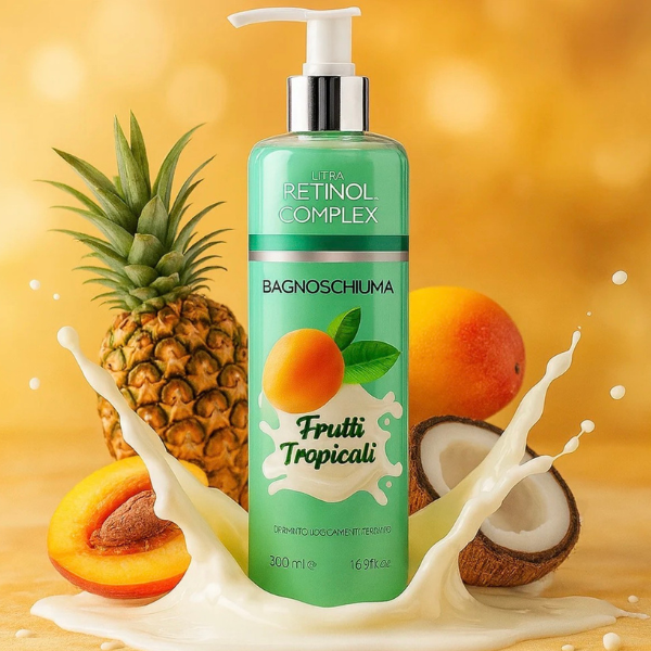 Gel douche Frutti Tropicali et Retinol