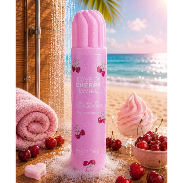 Chantilly de douche Lovely Cherry Swirl
